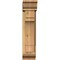 Ekena Millwork Merced Traditional Rough Sawn Bracket w/ Offset Brace, Western Red Cedar, 6"W x 14"D x 26"H BKT0604X14X26MRC01RWR - alternate 2